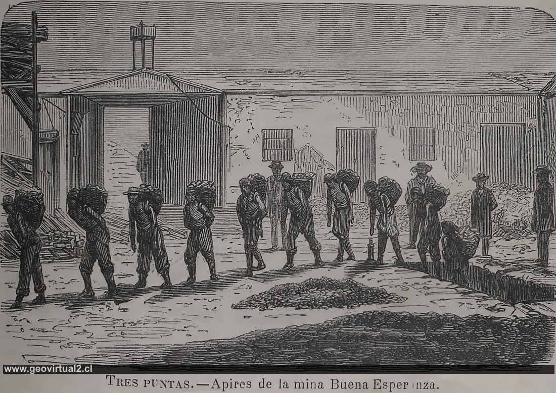 Mineros en la mina Esperanza de Tres Puntas, Atacama - Chile