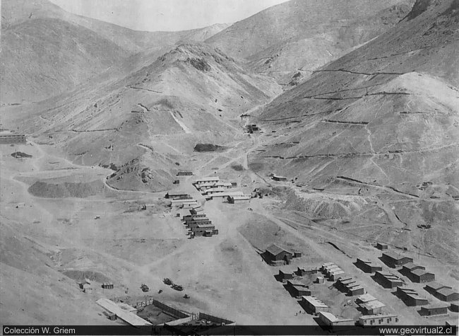 Das Kupfer-Bergwerk Potrerillos en 1917