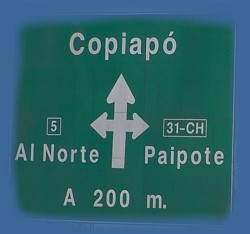 Letrero Copiapo
