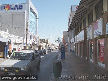 Copiapo: Calle O Higgins en 2005 con La Polar