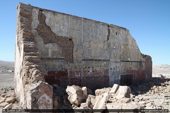 Ruinas de la oficina Flor de Chile en el desierto de Atacama, Región Antofagasta