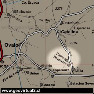 Carta de la salitrera Ballena en Atacama