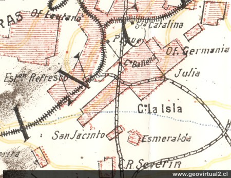 Sector Refresco en 1909 (Carta Riso 1906)