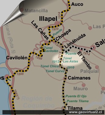 Carta tunel las Astas