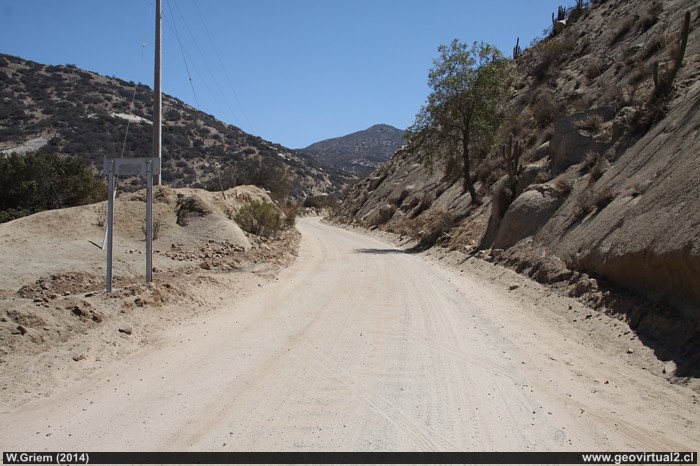 Ex-Linea ferrea a Illapel, Chile