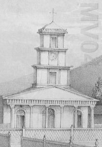 Iglesia de Copiapó por R.A. Philippi (1860)