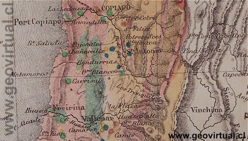 Carta geol�gica de Atacama (1867)
