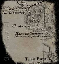 carta hist�rica del sector Tres Puntas