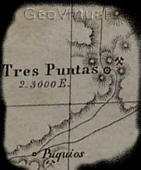Carta de Tres Puntas 1856