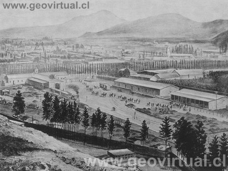 TREUTLER, P.: Estaci�n del Ferrocarril en Copiap�