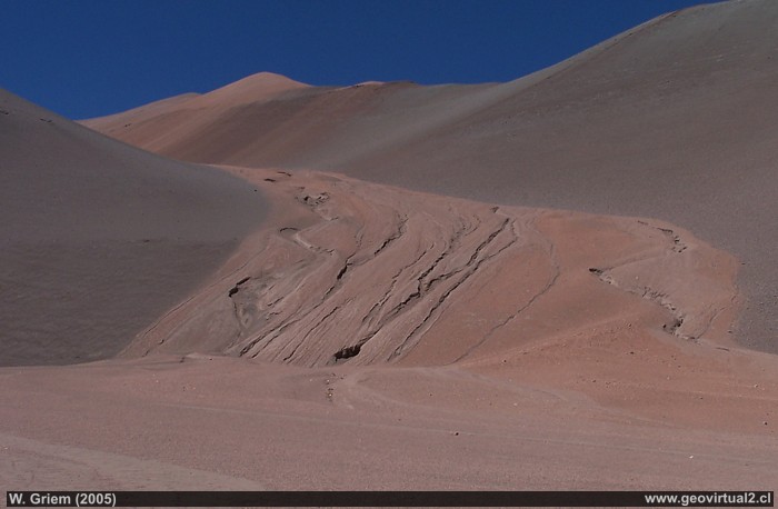 Mud flow en el desierto Atacama