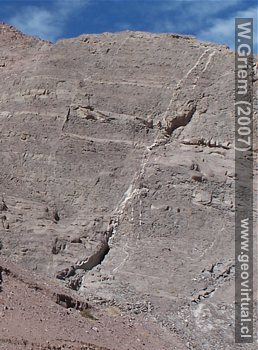 veta de baritina en Atacama, 