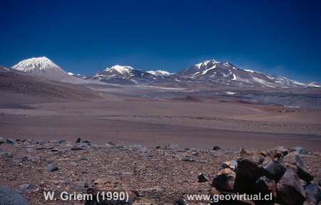 Die Andenhauptkette in Atacama, Chile