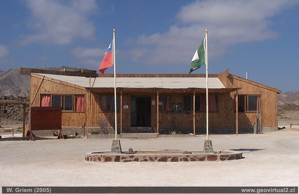Eingang zum Nationalpark Pan de Azucar in der chilenischen Atacama Wüste
