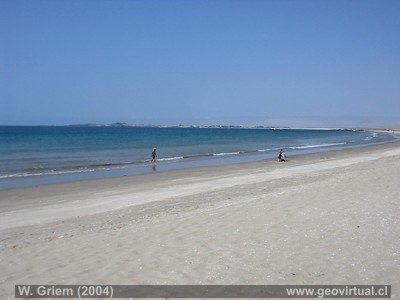 Vista a la playa Las Machas - Regi�n Atacama, Chile