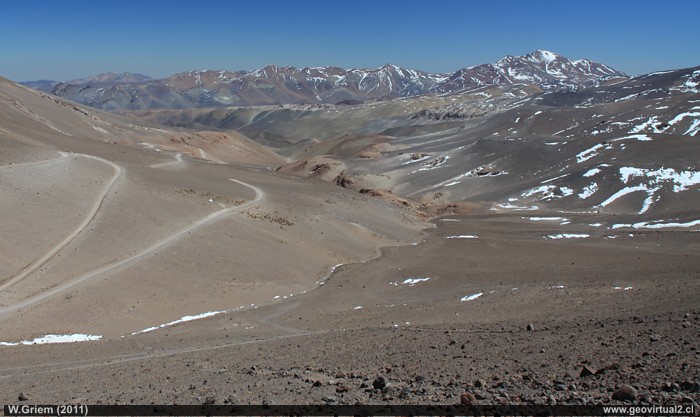 Der über 4000 Meter Hohe Maricunga Pass in der Atacama Wüste, Chile