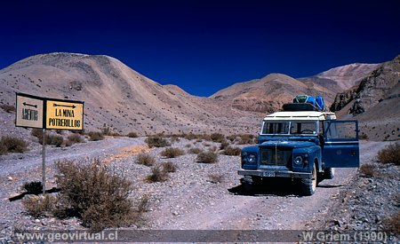 Wegweiser in der Atacama W�ste