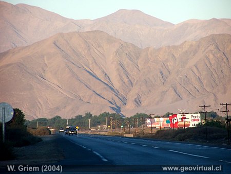 Die Pan Amerikana bei Copiapo, Chile