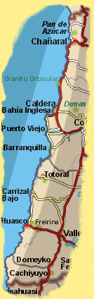 Carta de playas de Atacama - Chile