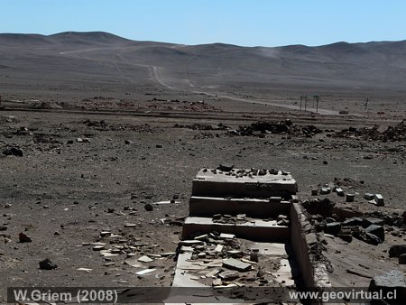 Die Ruinen des ehemaligen Ortes Altamira in der Atacamaw�ste