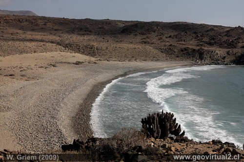 Costa cerca de la Quebrada Higuera en las cercan�as de Carrizal Bajo, Atacama - Chile
