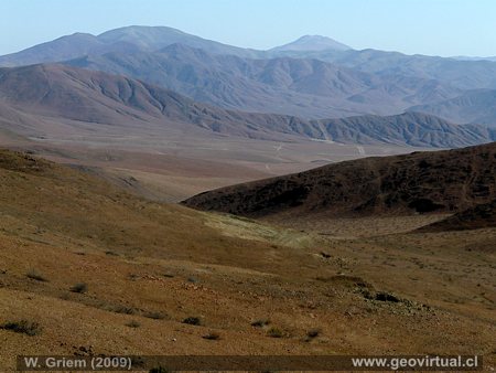 Vista panor�mica desde el portezuelo Las Tazas o Varilla. Sector Quebrada Salitrosa - Atacama, Chile 