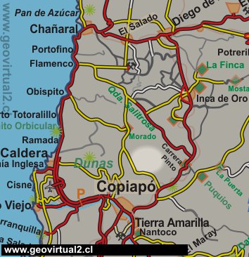 Desierto de Atacama: Carta del sector Medanoso