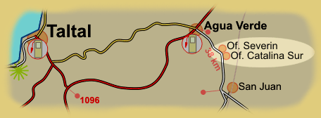 Karte des Bereichs San Juan - Catalina Sur - Agua Verde - Taltal, Atacamaw�ste 