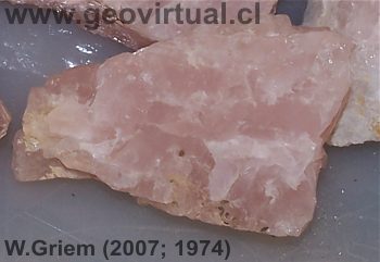 mineral: Cuarzo rosado