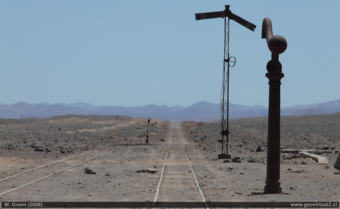The Railway station of Pedro Montt, Atacama desert Chile