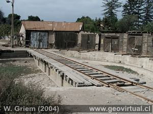 Patio de la estaci�n de ferrocarriles de Copiap�
