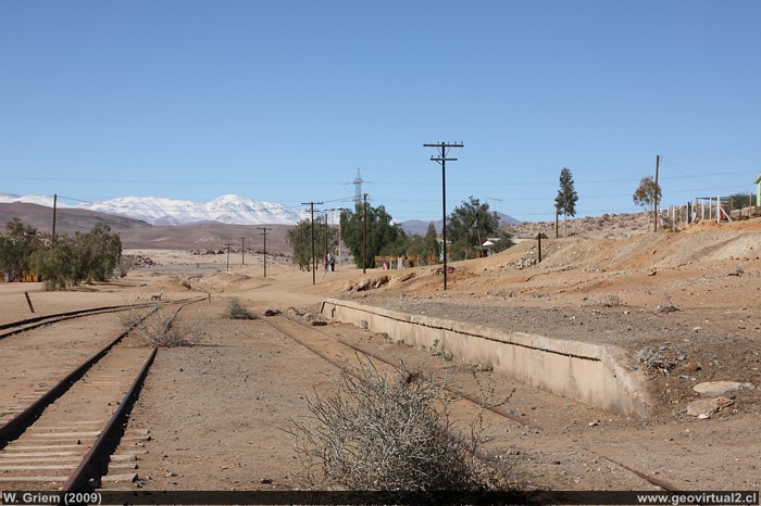 Estacion Cachiyuyo en la Region de Atacama, Chile