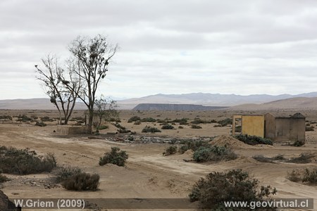 vista general a la estaci�n Castilla en el Llano de Diaz - Atacama