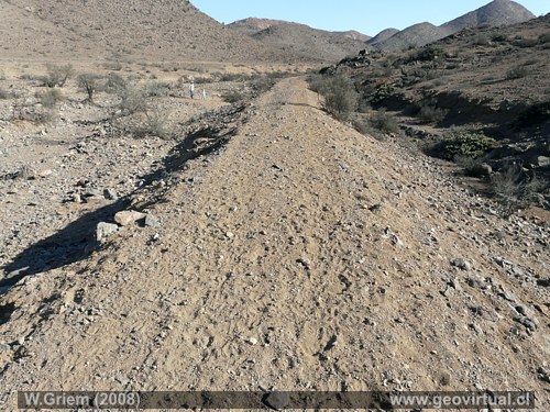 Terrapl�n de la linea ferrea a la mina Coquimbana