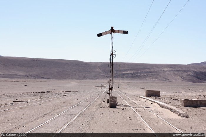 Estacion ferrocarril Joaquin Perez en el desierto de Atacama