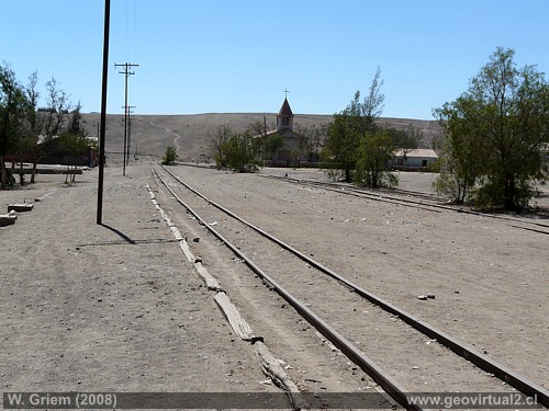 La estaci�n de ferrocarriles de Domeyko - Atacama, Chile