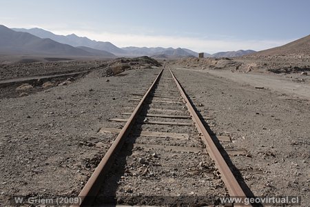 Estaci�n ferrocarril Llampos en Atacama 