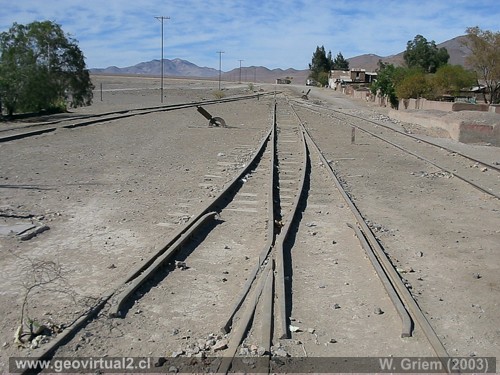 Bahnhof von Inca de Oro in der Atacama W�ste