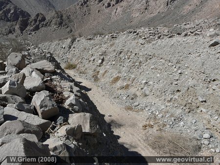Ex trayecto del ferrocarril a Los Loros (Atacama, Chile)