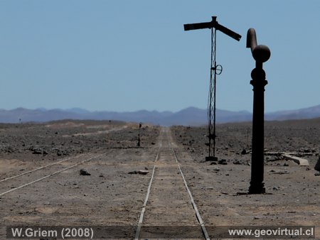 Estaci�n Pedro Montt - FFCC en el desierto Atacama