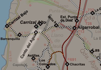 Carta canto del Agua - ubicación (Atacama, Chile)