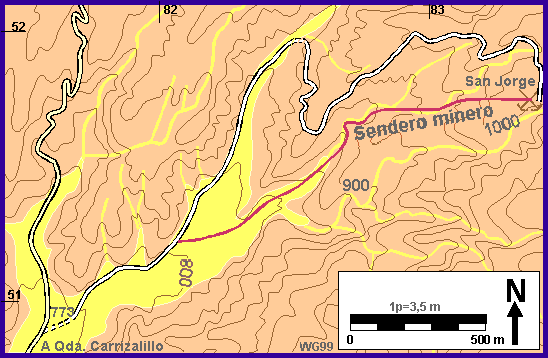 Carta del sector Punta Ventana - Mina San Jorge 
