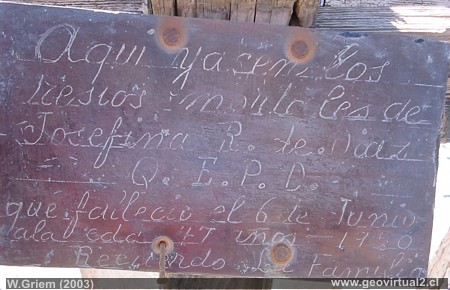 Cemetery of Puquios, Region of Atacama, Chile