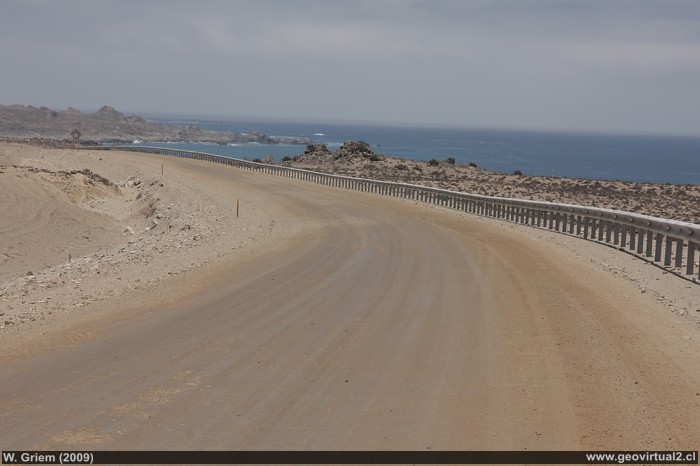 Die Küstenstrasse in der Atacama Region, Chile
