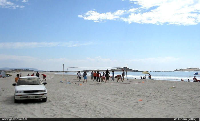 Der Strand von Ramada in der Atacama Wüste in Chile (2002)