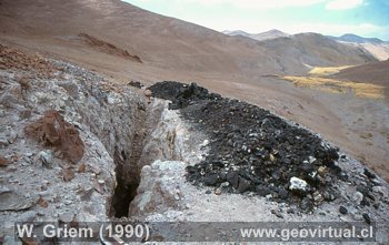Pebble Dyke, Brecha hidrotermal