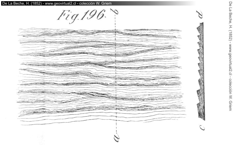 Estratificación cruzada de ripples: Beche, 1852