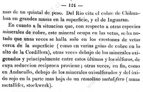 Cobre nativo 124 - Domeyko