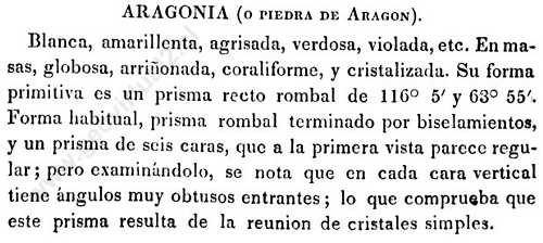 Aragonita de Domeyko