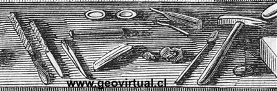 Herramientas en la geolog�a en 1861